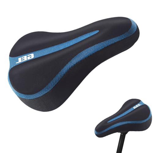 Funda de Gel para Sillín de Bicicleta, Cubre Asiento, 17 x 29,5 cm, Azul