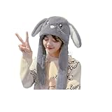 Topwon Cute Plush Bunny Hat Rabbit Cap Fluffy Fun Costume Hats - Great Gift (Grey Bunny Hat)