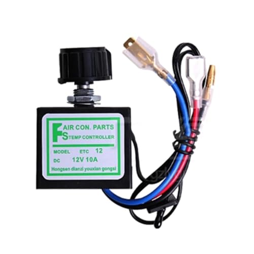 Asyduey Termostato de 12 V y 10 A para Evaporador de Aire Acondicionado Automático, Ajustable, R2LC