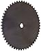 Browning 50A52 Plate Roller Chain Sprocket, Single Strand, Type A Hub, Steel, 3/4" Stocked Bore, 52 Teeth