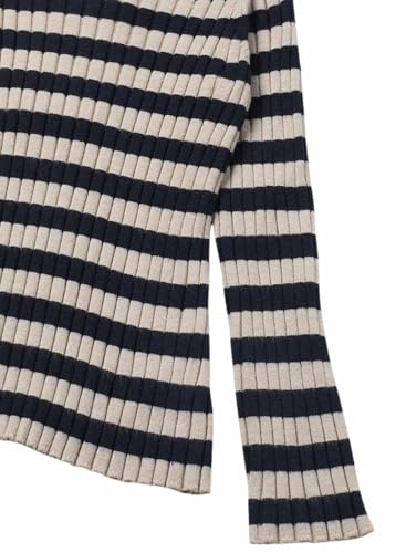 Mayoral Rib Mockneck Sweater for Girls Navy2