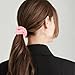 Semato 2 Pcs Velvet Light Pink Scrunchies Hair Ties Scrunchies for Women Girls Hair Accessories Elastic Hair Ponytail Holder