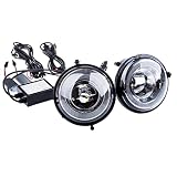 2w1 Światła do jazdy dziennej LED DRL + FOG, Reflektory lampy MINI R55-61, Okrągłe światła przeciwmgielne EinParts, Homologacja R87