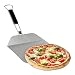 Produktbild Relaxdays Pizzaschieber, Edelstahl, klappbarer Holzgriff, für Brot & Flammkuchen, Pizzaschaufel 29x29 cm, silber/braun, 10028646