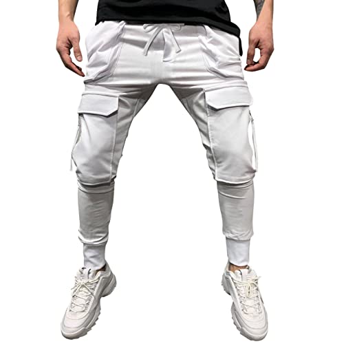 Pantalon de jogging homme moderne sport fermeture éclair confort