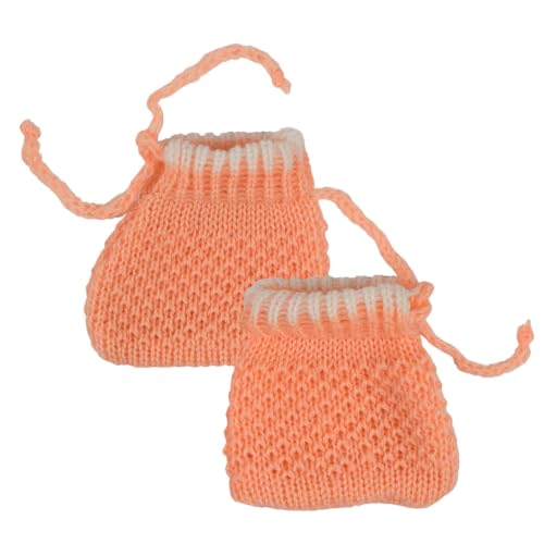 Image of Baby Winter Sweater | Wool Knit Full Sleeve Cardigan for Babies | Soft Warm Winter Clothing for Newborn Boys Girls & Toddlers Combo Orange and Green (3 to 6 Months) Pack of 2