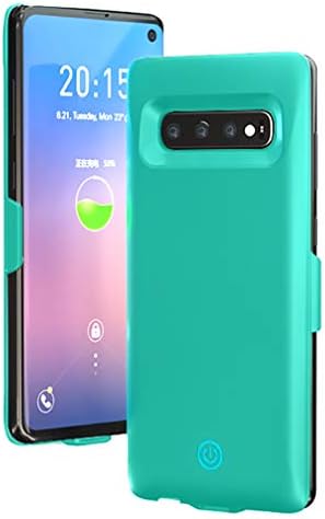 ANERNAI Compatible with Samsung Galaxy S10e Battery Case, Hard 7000mAh Rechargeable Backup Charger Shock Absorption Heavy Duty Protection Cover case (Green)