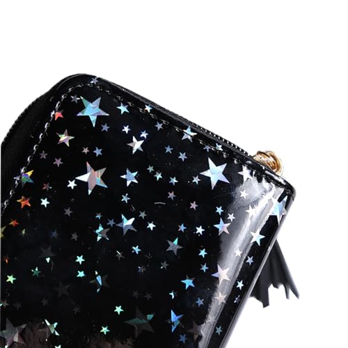 Hologram Star Wallet for Women Girls Small Short PU Leather Card Holder Coin Purse4