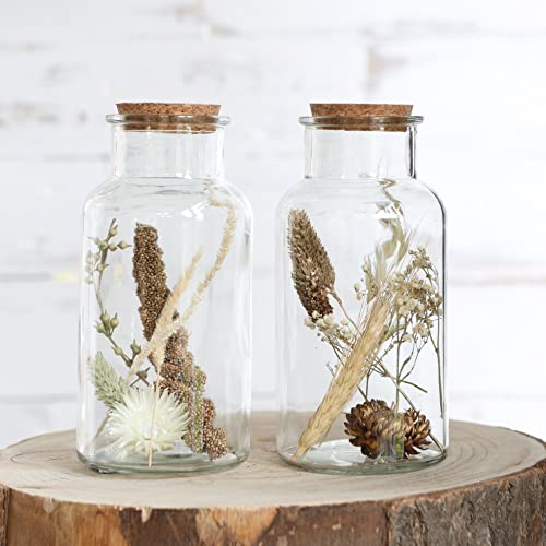 comforder Lot de 2 fleurs séchées Cover