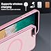 S. Tedazo Magnetic Case for iPhone 7/8 Plus (5.5 inch) Compatible with Magsafe,[Not Yellowing] Slim Thin Shockproof iPhone 7 Plus & iPhone 8 Plus Case-Pink