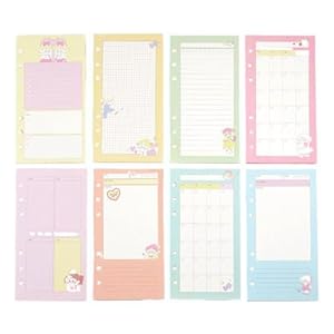 Zaoalife A6 Nachfüllpapier 8 Farben 80 Blatt