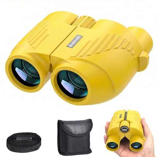 20x25 High Powered Binoculars for Adults,Compact HD Waterproof Durable and Clear BAK4 Prism FMC Lens,Suitable for Bird Watching,Sightseeing and Outdoor Sports,Yellow