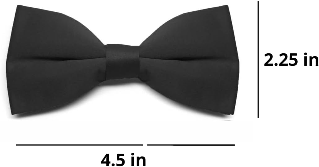 tiemart Men's Pre-Tied Clip-On Bow Tie