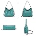 Montana West Large Leather Hobo Handbag for Women Studded Shoulder Bag Crossbody Purse MWC-1001TQ