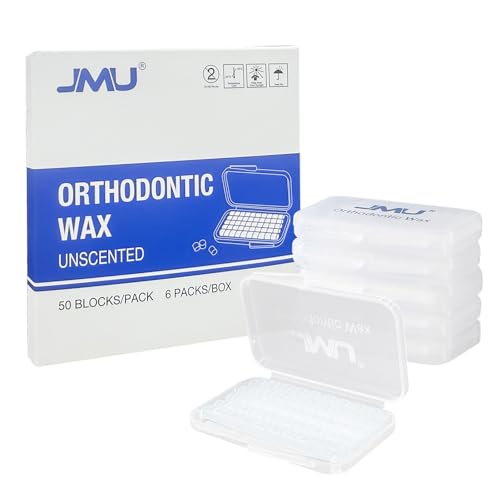 JMU Orthodontic Braces Wax 6 Pack Dental Wax for Braces Unscented