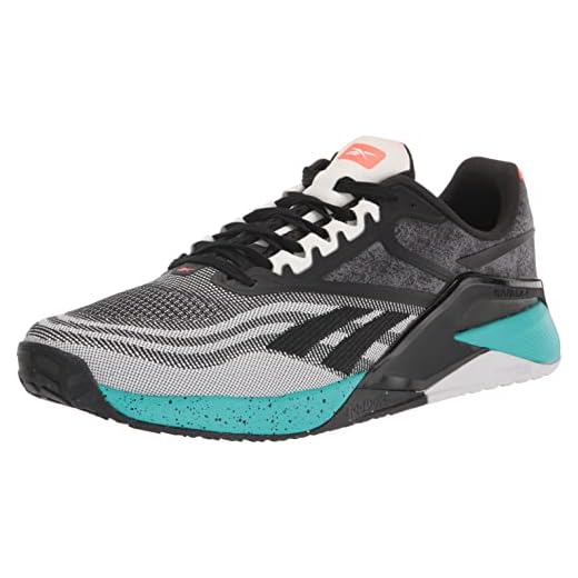 Reebok Men's Nano X2 Cross Trainer, Black/White/Pure Grey, 11
