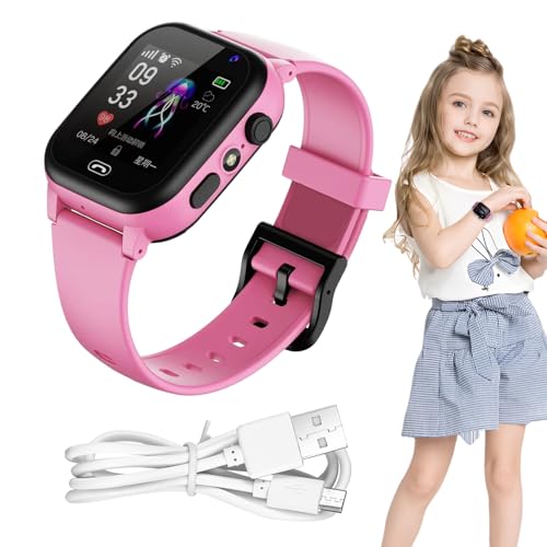 GPS GPS Children's Watch - Bracelet Digital, Teléfono En El Tablero | Equipo Portátil con Botón De Emergencia Diseñado para Proporcionar Una Comunicación Rápida Durante Situaciones Inesperadas O