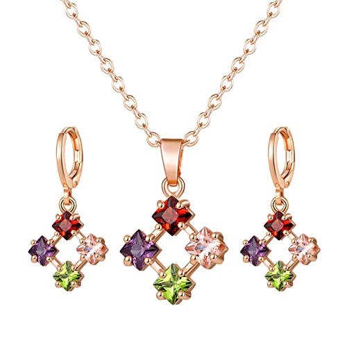 Joyas bohemias KnSam multicolor de oro rosa para brillar en tus cenas y eventos especiales