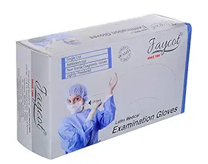 Jaycot Medical Examination Latex gloves Disposable, White, Small (S), 100 Piece, Amazon.in: Industrial & Scientific