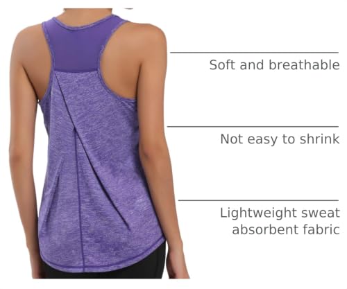 Image of Aeuui Womens Workout Tops for Women Racerback Tank Tops