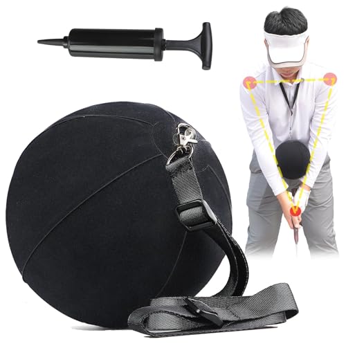 Golfupp Entraîneur de swing de golf Smart Ball - Entraînement de golf efficace pour corriger la posture - Aide à l'entraînement contre les ailes de poulet - Balle d'entraînement de golf réglable pour
