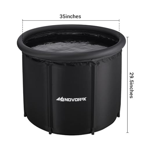 Cold Plunge Tub with Cloud Cover for Adults, Multi Layered Portable Ice Bath Tub for Athletes Post-Training Therapy and Recovery, Large Adult Soaking Bathtub for Home & Outdoor (116 Gallons)