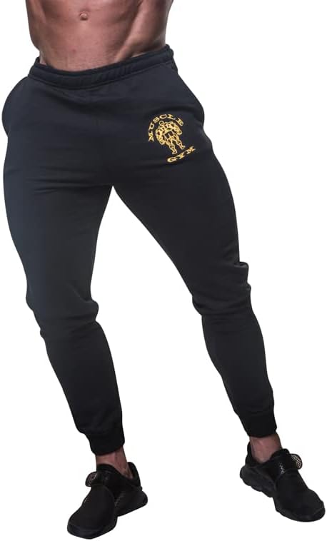 Slim Fit Joggers Mens Skinny Golf Joggers Cotton Jogging Bottoms Sports Running Walking Winter Sweatpants Work Trackies with Pockets Tracksuit Gym Cargo Pants Cuffed Trousers