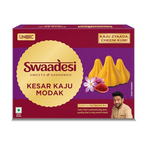 See full amazon price history chart for Unibic Foods India Pvt LTD Swaadesi Kesar Kaju Modak|220Gm| 11 Pcs Unibic Foods India Pvt LTD Swaadesi Kesar Kaju Modak|220Gm| 11 Pcs (B0DDPZM6DM) Amazon Price History, Amazon Price Tracker