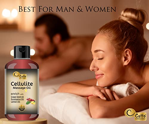 Cellulite Massage Oil – 10.15 Fl.oz/300 Ml I Cellulite Remover I Made From Natural Ingredient And Infused I Best For Massage And Cellulite I Hydrate – Tighten – Firm Your Skin #TOP5