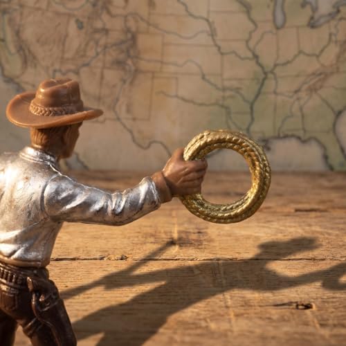 WOONEKY Lot de 12 mini figurines de cowboy en plastique, décoration de fête occidentale, jouet de cowboy western pour encouragement éducatif et interaction créative parent-enfant – vue 4