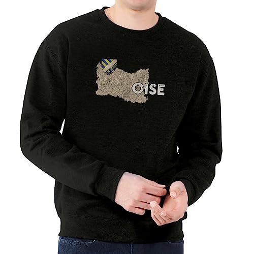 Sweat Homme Oise 60 Beauvais Pull Confortable Contre le Froid Style Rétro