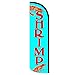 Shrimp Windless Polyknit Feather Flag (3 x 11.5 feet)