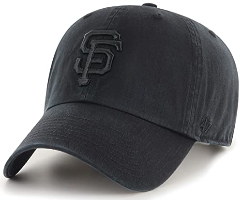 Gorra ajustable 47 MLB negra logo limpio talla única miniatura 1