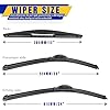 3 wipers Replacement for 2014-2018 BMW X5, Windshield Wiper Blades Original Equipment Replacement - 24"/20"/12" (Set of 3) U/J HOOK