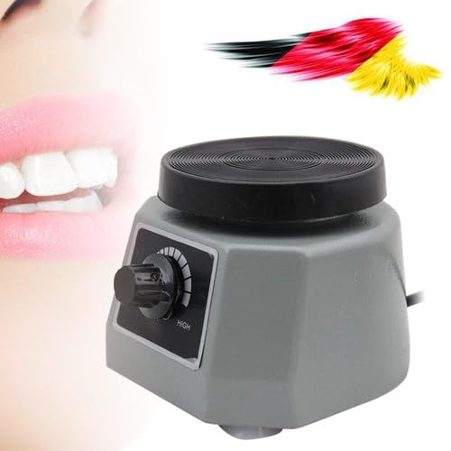 Gipsrüttler Rüttler Dental Vibrator Round Dental Lab Oszillator 220V 100W Rüttelplatte Vibrator Shaker,Dental Lab Ausrüstung Für Zahnärzte(Grau)