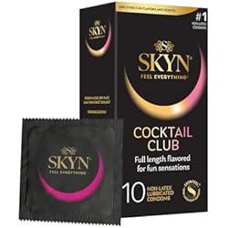 skyn cocktail club flavored non-latex lubricated condoms Skyn Elite Non-Latex Lubricated Condoms, 22 count