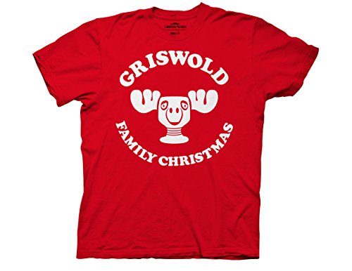 Ripple Junction National Lampoon s Christmas Vacation Moose Cup Griswold Family Christmas Adult T-Shirt Large Red