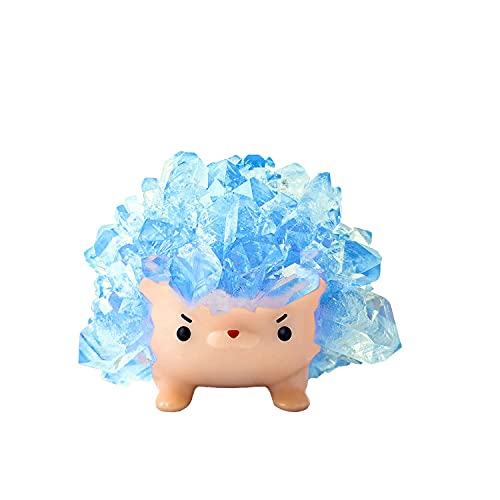 icotoibabie Crystal Growing Toys for Kids - Vibrant Colorful Crystal Hedgehog to Grow,Science Experiments Learning and Education for Kids STEM Gifts for Boys & Girls 8 Years + (Sky Blue)