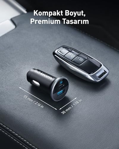 Chargeur de voiture Anker 325 1 Type A et 1 Type C PD - vue 4