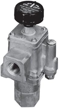 White Rodgers 764-742 Thermocouple Operated Gas Pilot Safety/Gas Fireplace Valve, 20-30 mV, 1/2" x 1/2" Connections - 142,000 BTU
