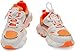 Santiro Little Boys Sneakers Breathable Kids Girls Athletic Shoes Fashion No Tie Orange Size 11