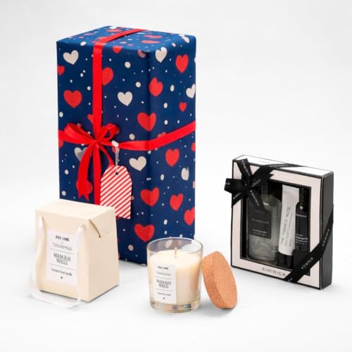 Image of Zen Blend Gift Box for Him | French Connection Bath Set & Jasmine Scented Candle | Luxury Skincare & Relaxation Hamper for Men | Valentines | Anniversary | Housewarming Gift