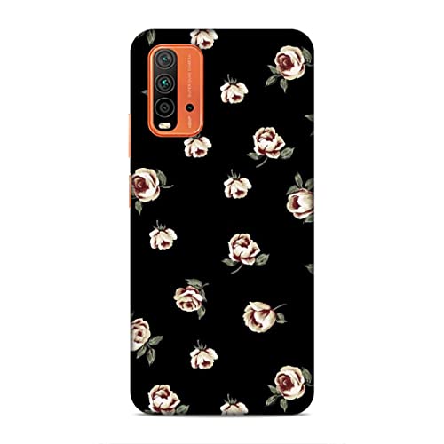 Image of Printed Mobile Back Hard Case Cover for Xiaomi Redmi 9 Power | Multi Roses, Black Background, A-2183