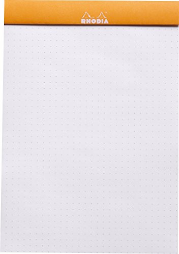 Rhodia Notepad, No16 A5, Dot - Orange, 6" X 8 1/4" (16558C) #TOP7