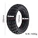 10 Inch 10X2.70-6.5 Solid Tire For Electric Scooter, Rubber Off-Road Tyre, Puncture-Proof Tyre Off-Road Tire Compatible For 70/65-6.5 And 255X70 Models, Black
