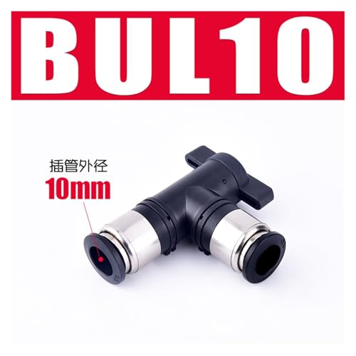 Válvula manual de plástico BUC-10 con junta neumática para control de aire 3