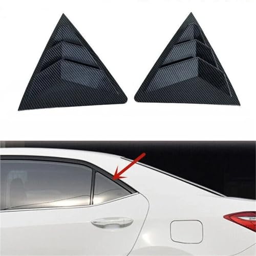 Grilles d'aération latérales pour Corolla 2014-2018 noir brillant