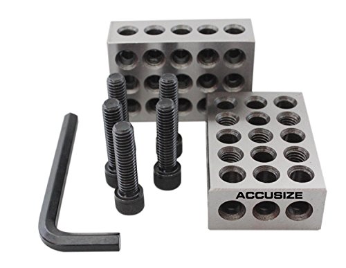 Accusize Industrial Tools Ultra Precision 1-2-3 Blocks Set With Screw In Plastic Box, Eg02-0408 #TOP6