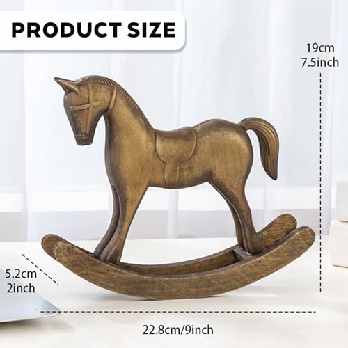 Sculpture de cheval vintage pour l'affichage de cheminée - 3