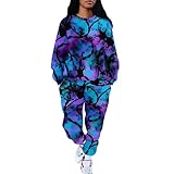 Women Track Suits 2 Piece Set Lounge Sets for Women Sweatsuits Women 2 Piece Outfit 2 Piece Jogger Sets for Women Tie Dye Tracksuit for Women XL